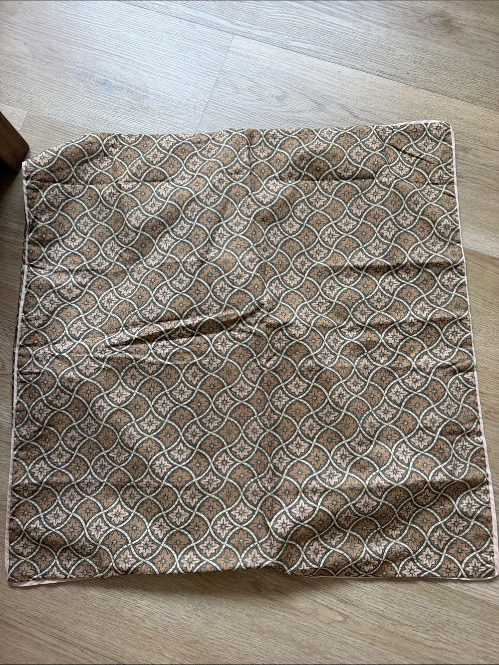 West Elm Diamond Floral Set of Euro Shams